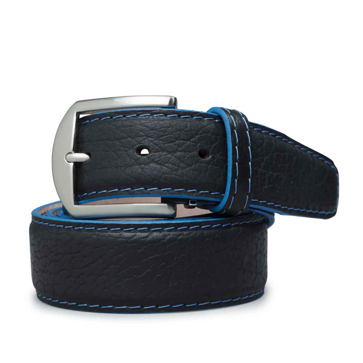 American Bison - Black w/ Denim Blue edge & Stitching