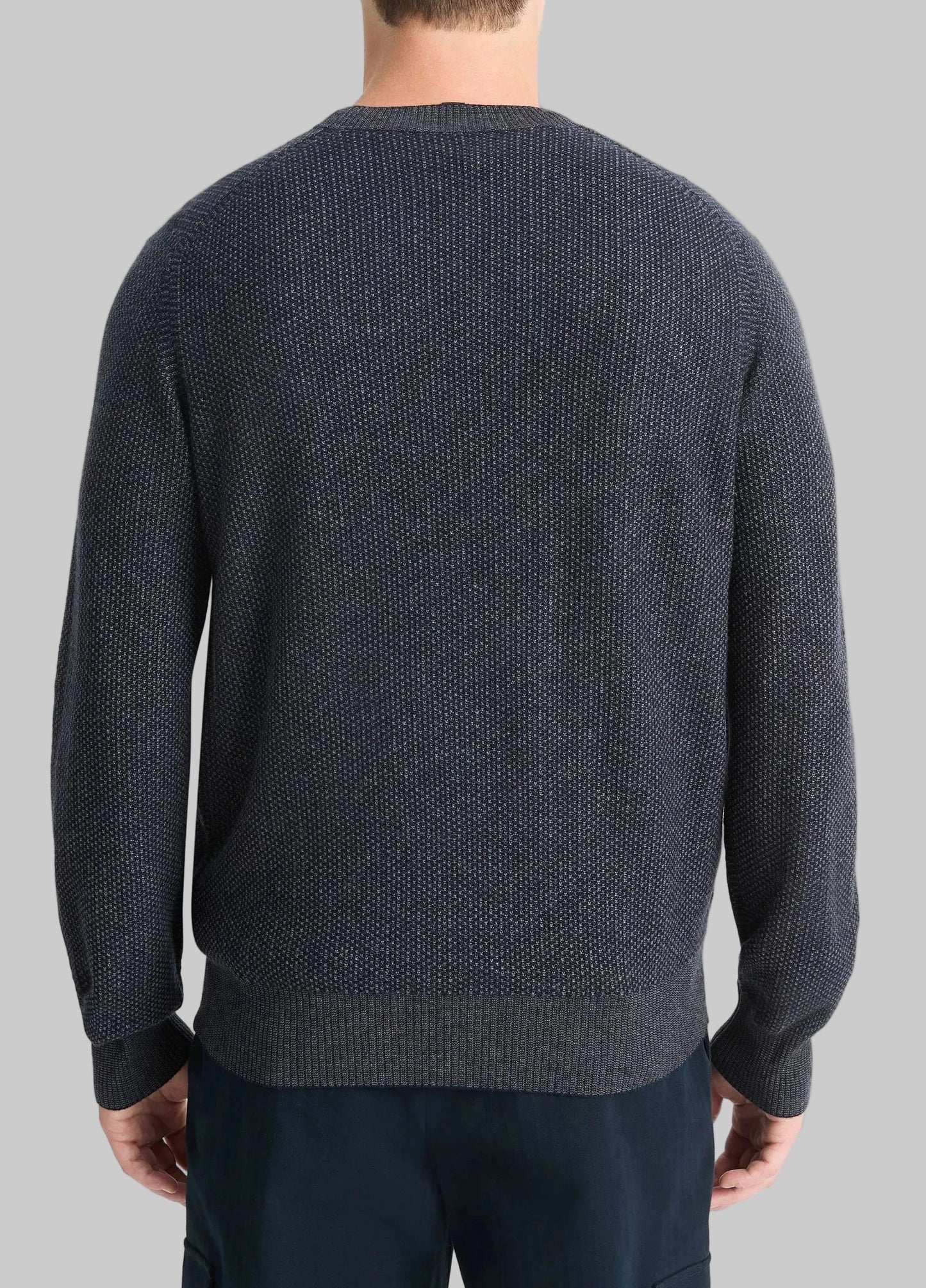 Geo-Jacquard Wool-Blend Crew Neck Sweater