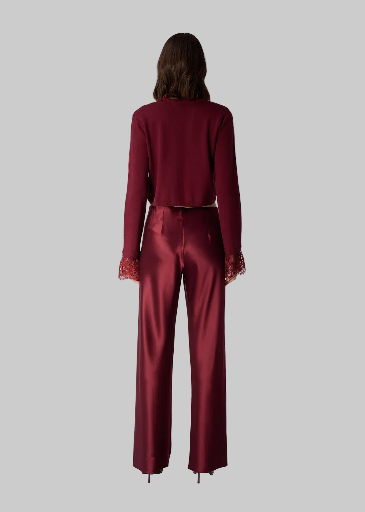 Eliana Cardigan in Deep Plum