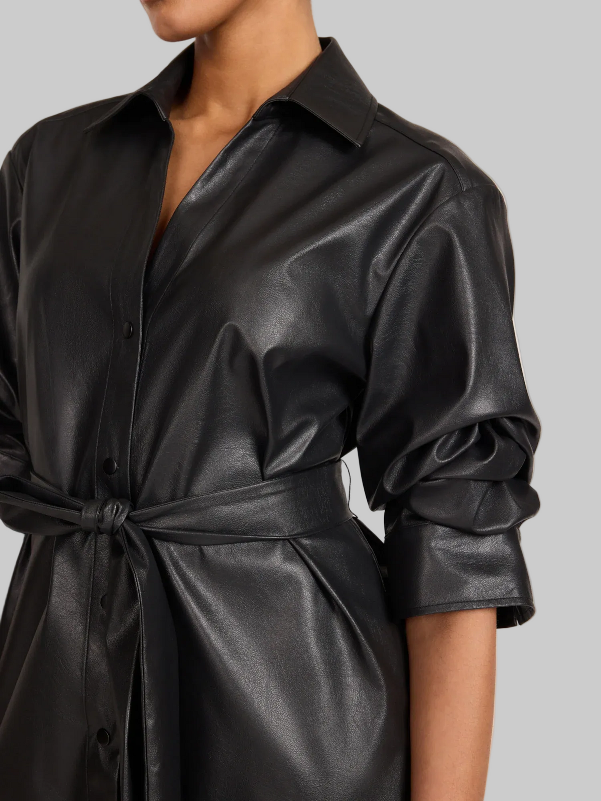 The Pia Vegan Leather Dress