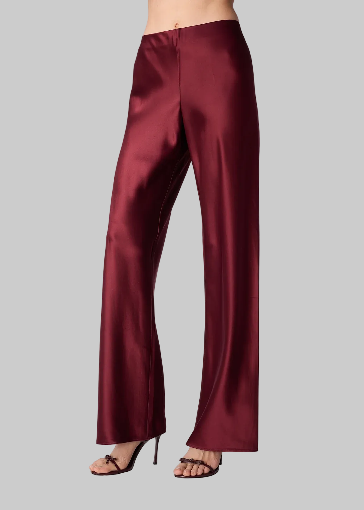 Bristol Mid Rise Pant in Deep Plum