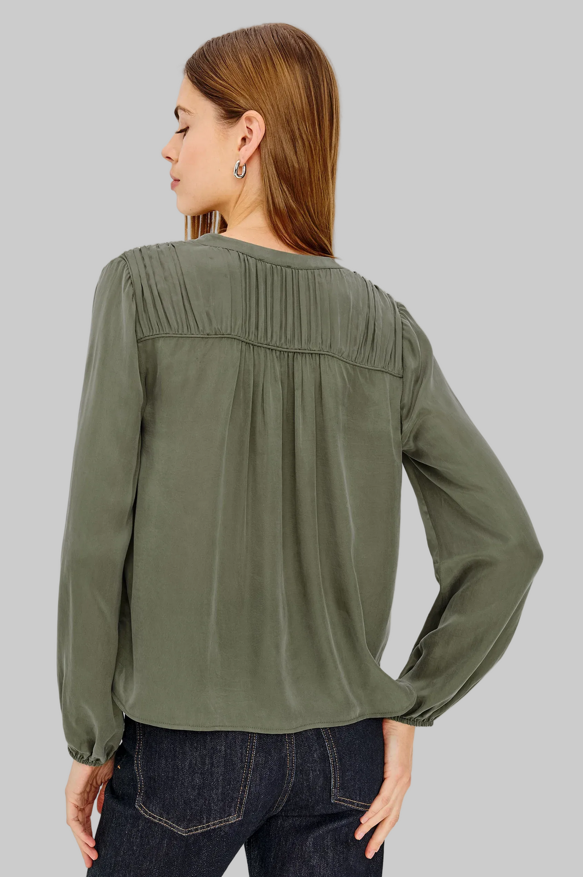 Cadence Shirt in Washed Olive