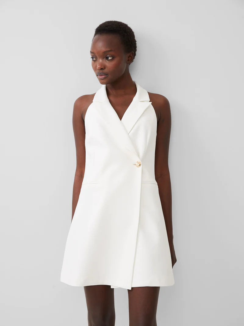 French Connection Whisper Halter Blazer Dress