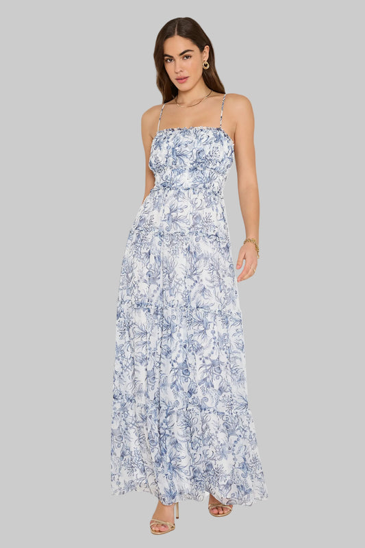 Willow Maxi Dress in Deep Sea