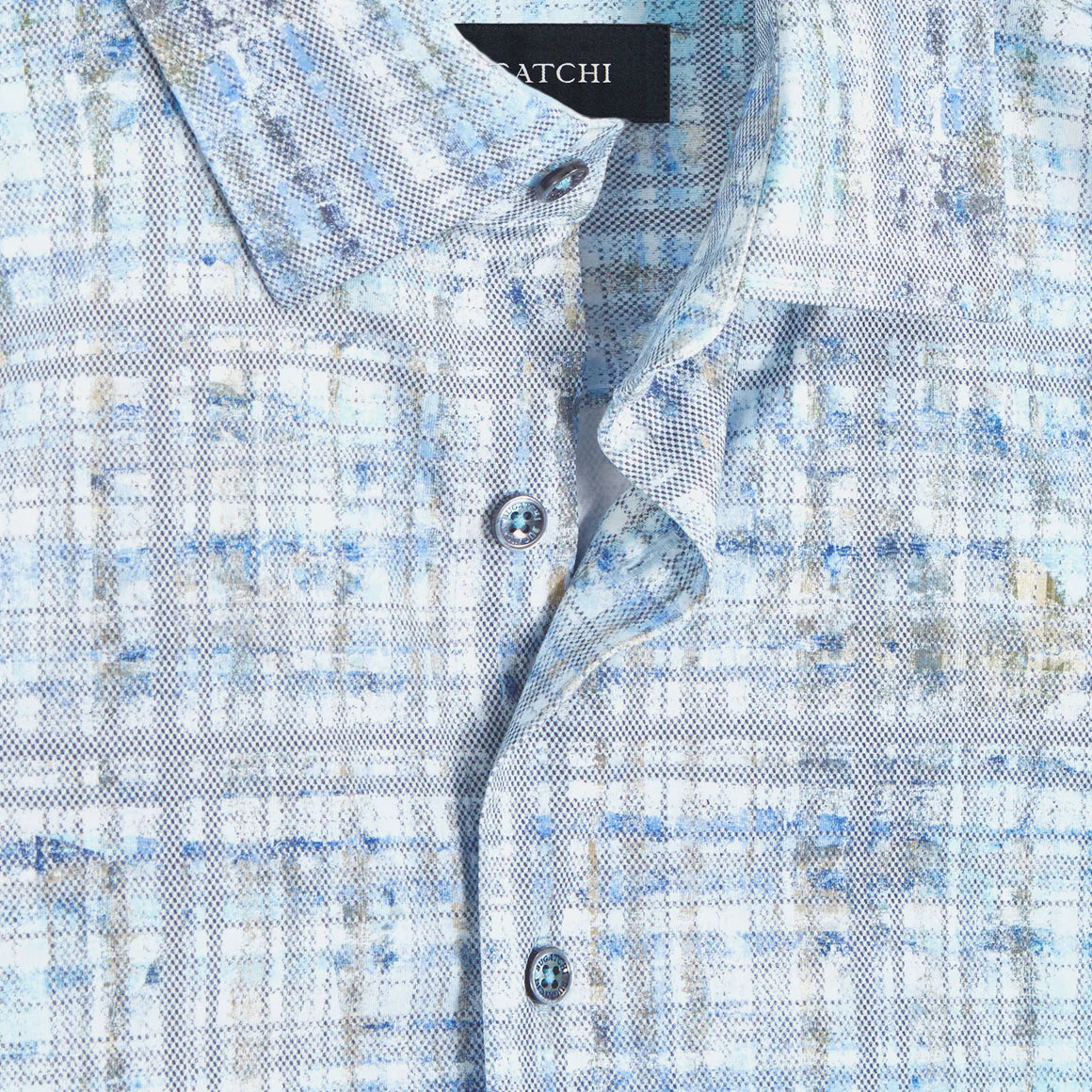 BUGATCHI LS James Plaid Check OoohCotton Shirt