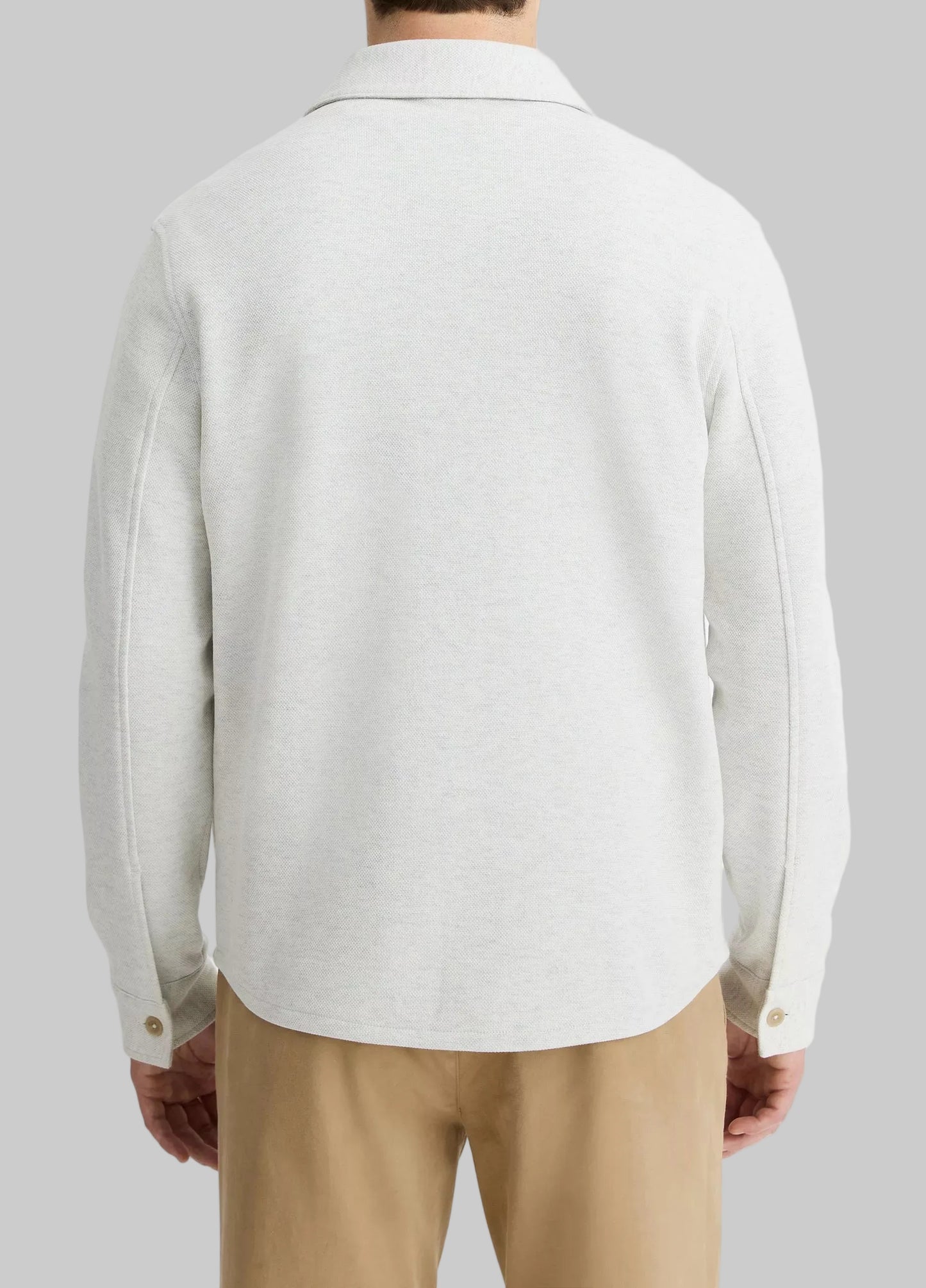 Double-Knit Cotton-Blend Piqué Shirt Jacket