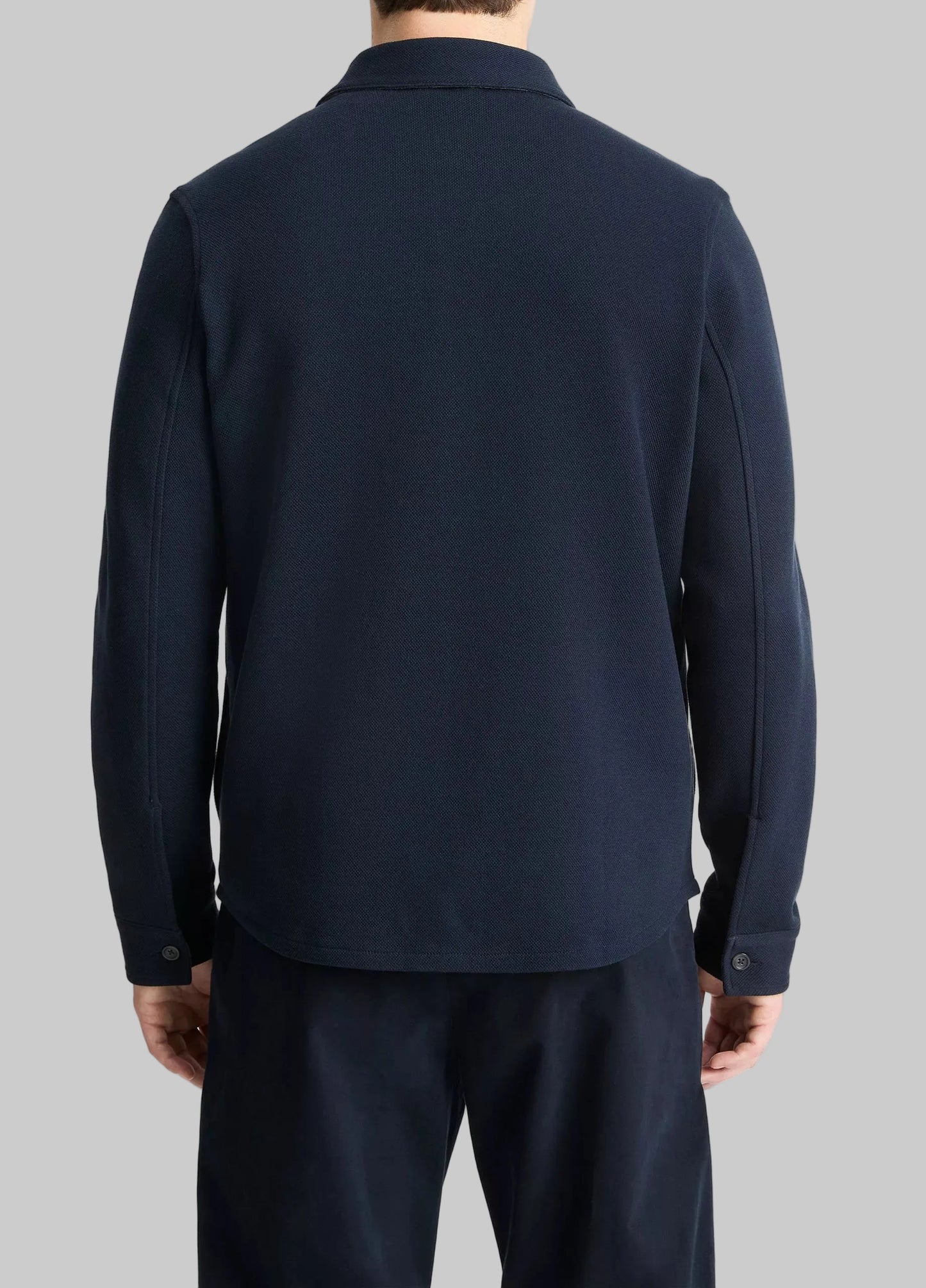 Double-Knit Cotton-Blend Piqué Shirt Jacket