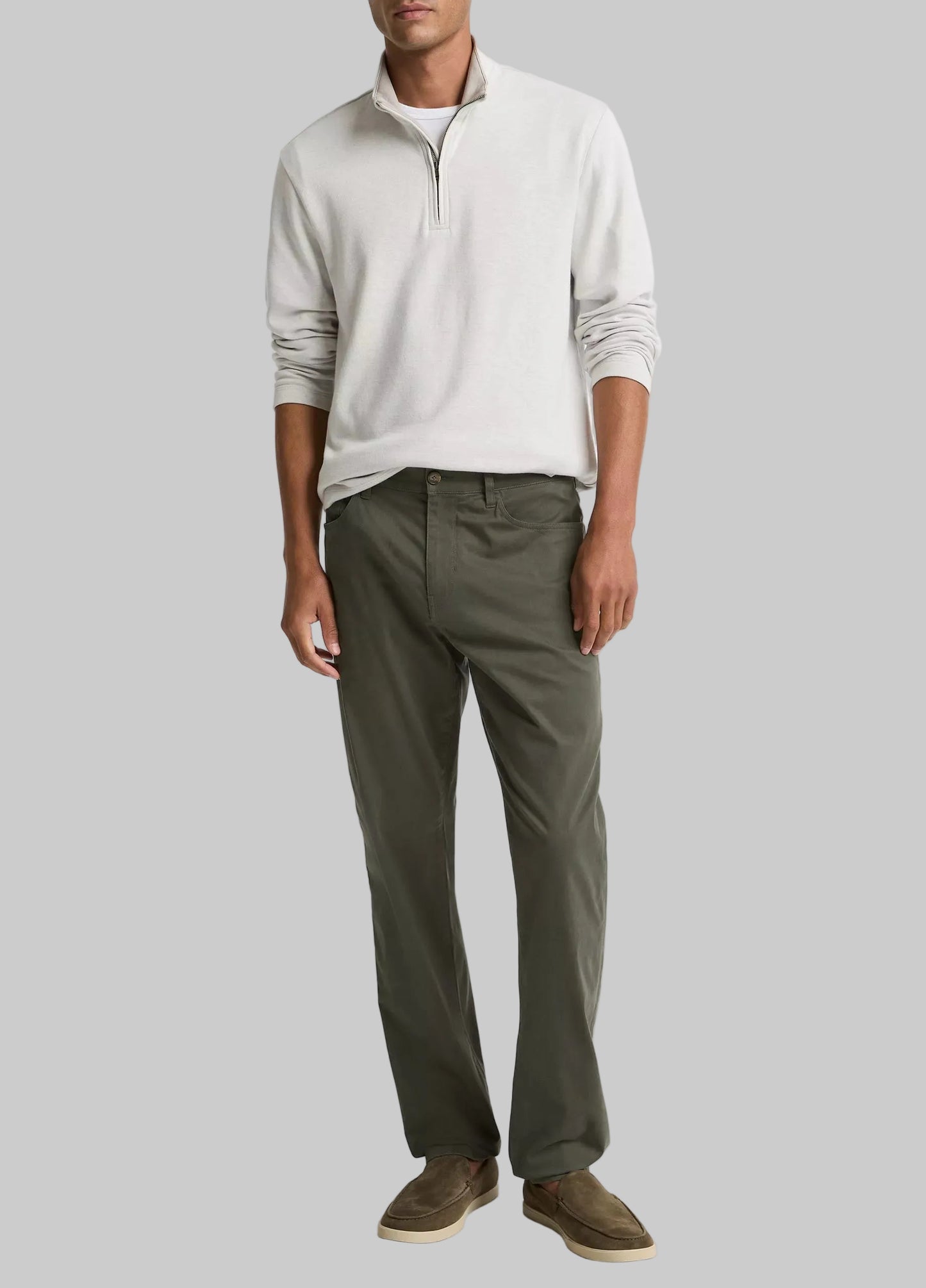 Dylan Slim 5-Pocket Cotton Sateen Pant