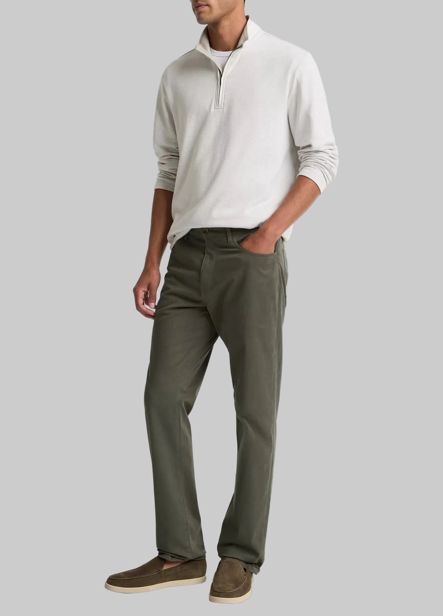 Dylan Slim 5-Pocket Cotton Sateen Pant