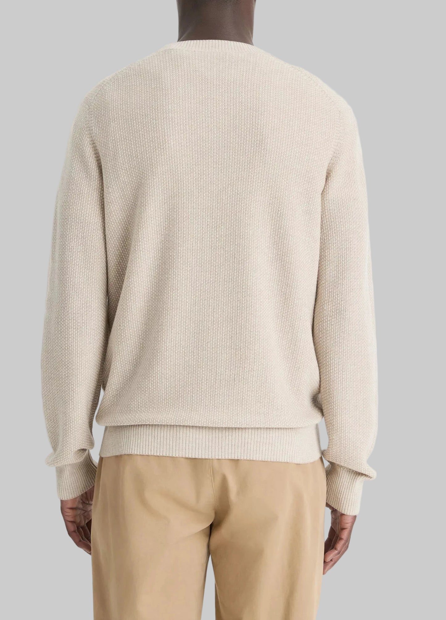 Geo-Jacquard Wool-Blend Crew Neck Sweater