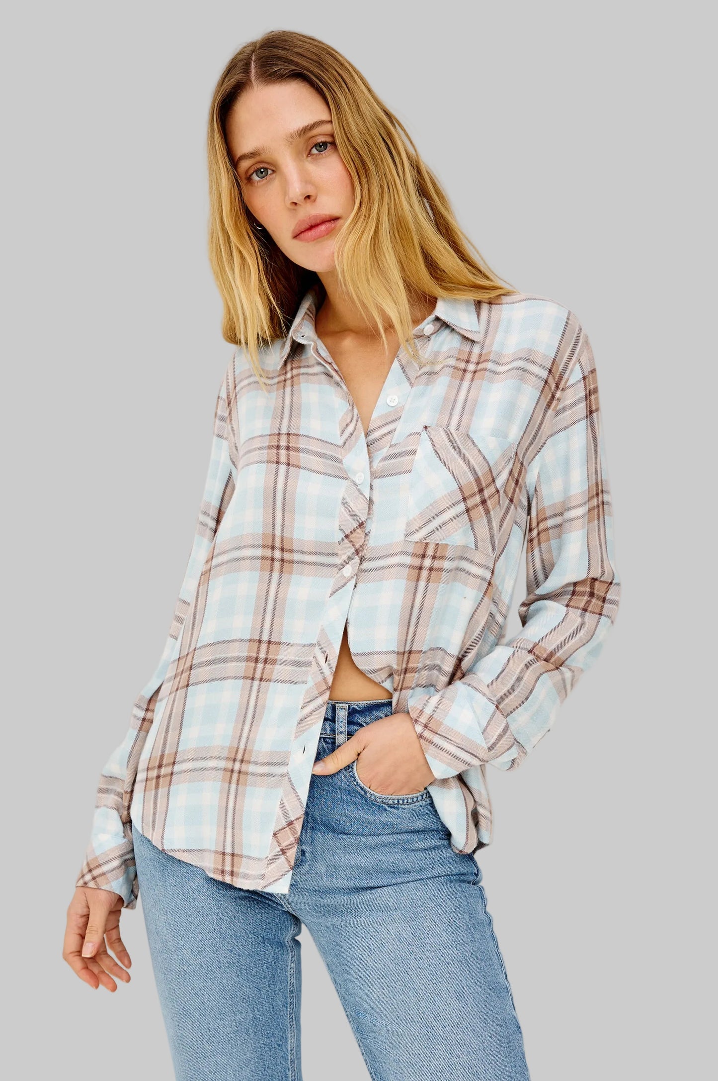 Hunter Shirt Chambray Ivory Dune