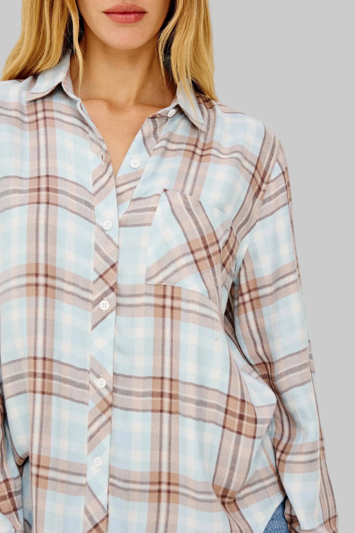 Hunter Shirt Chambray Ivory Dune