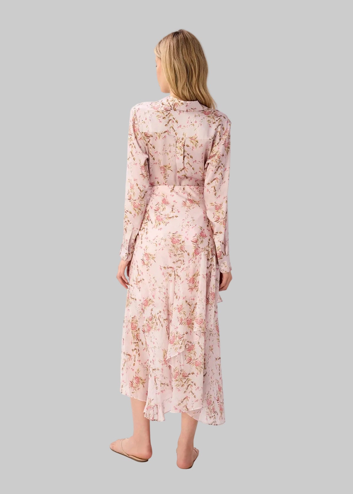 Painted Petals Silk Blouse