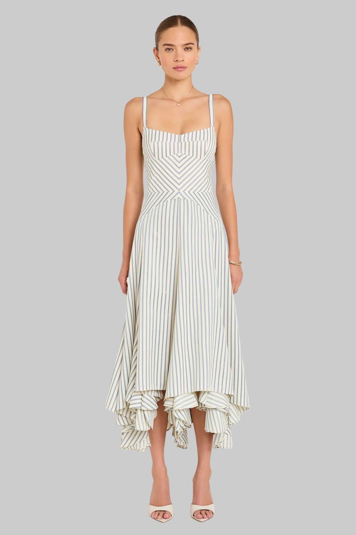 Monterey Dress in Oxford Stripe