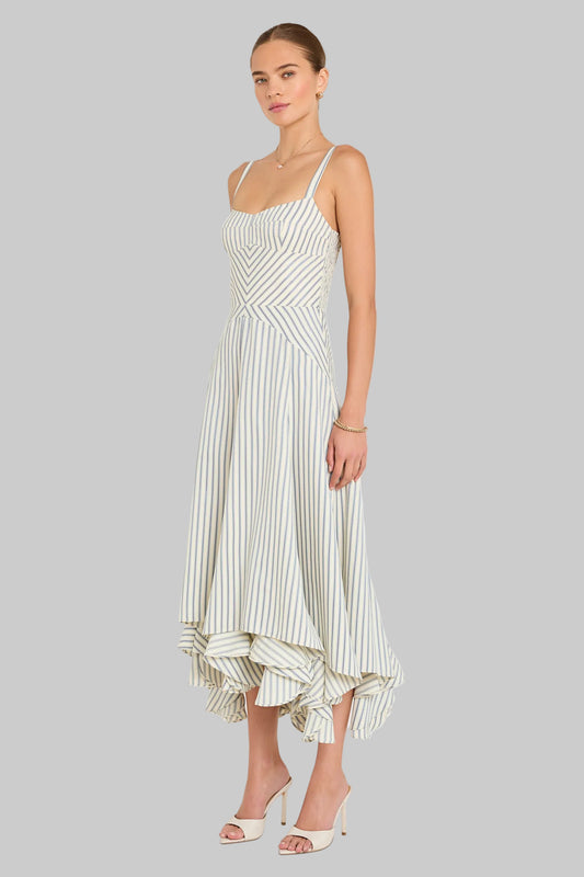 Monterey Dress in Oxford Stripe