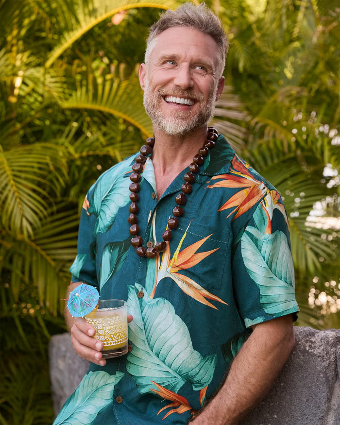 Garden of Hope and Courage Silk Camp Shirt