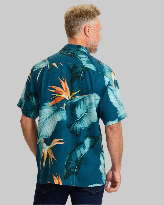 Garden of Hope and Courage Silk Camp Shirt