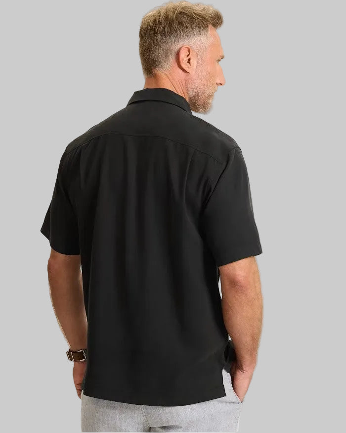 Kona Luxe Border Silk Camp Shirt