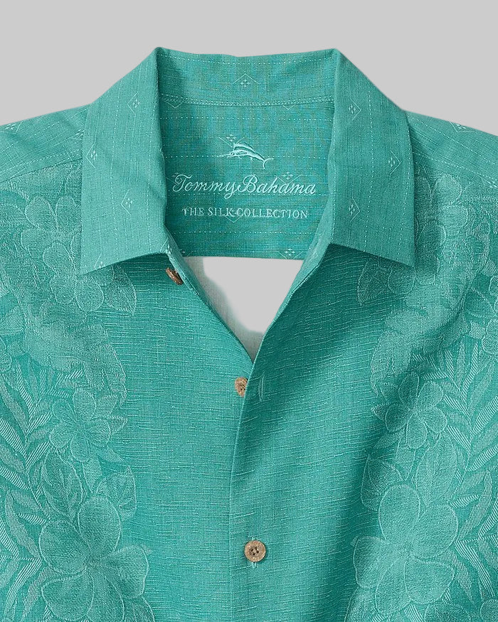 Kona Luxe Border Silk Camp Shirt