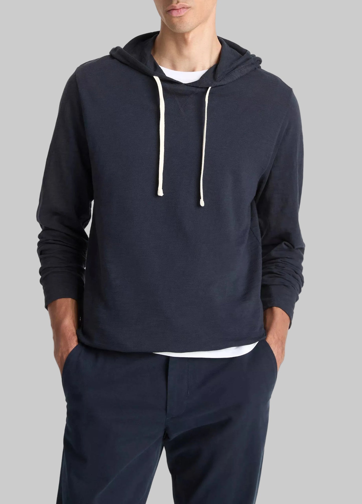 Textured Cotton Hoodie