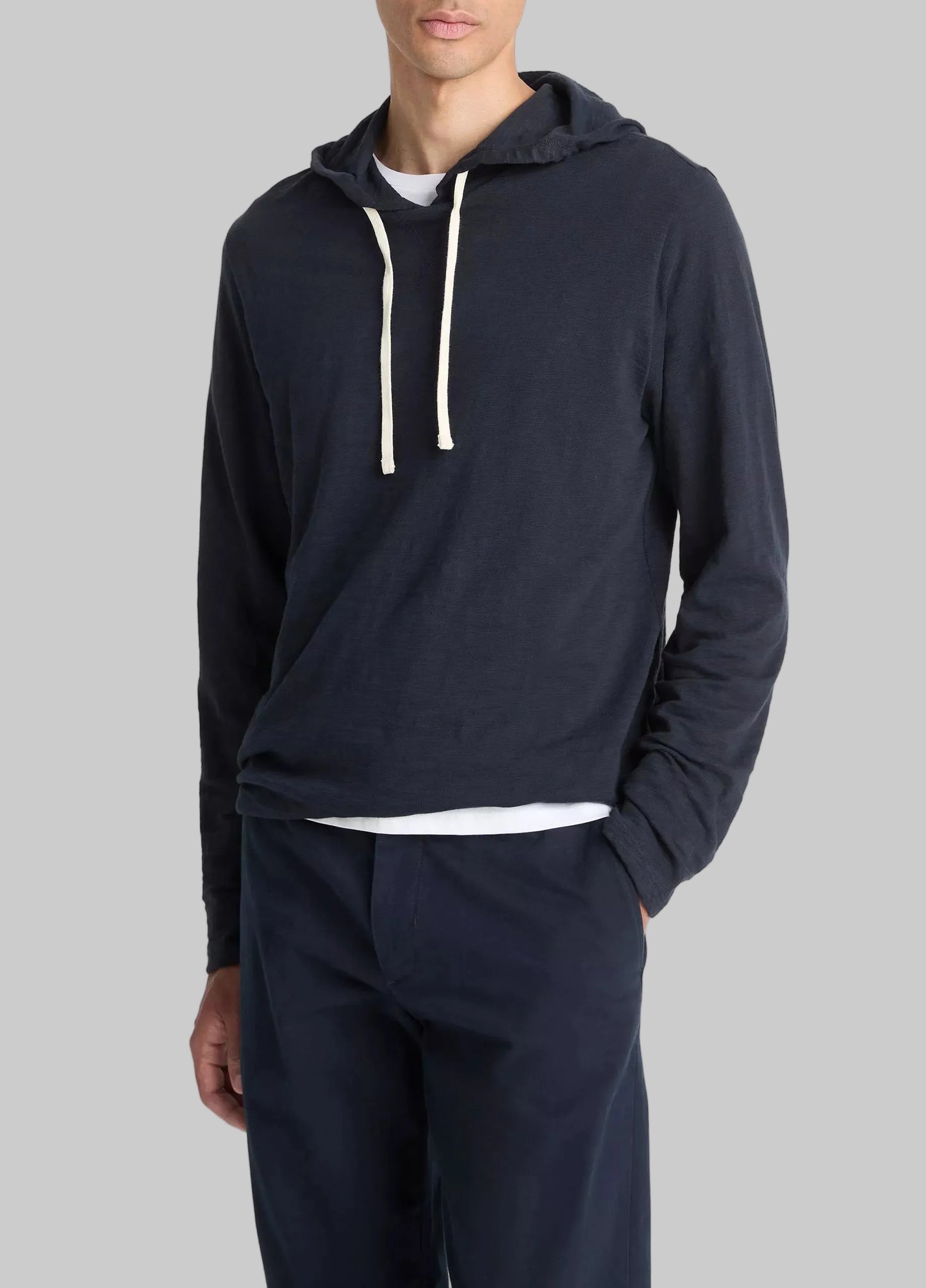 Textured Cotton Hoodie