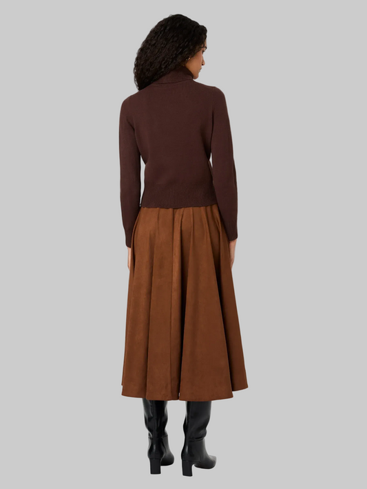 Babysoft Turtleneck Pullover in Cocoa Brown