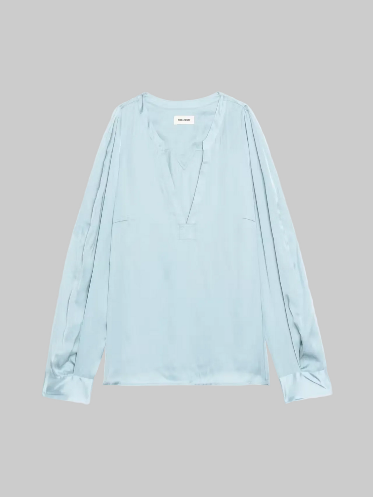 Torny Satin Tunic in Sky Blue