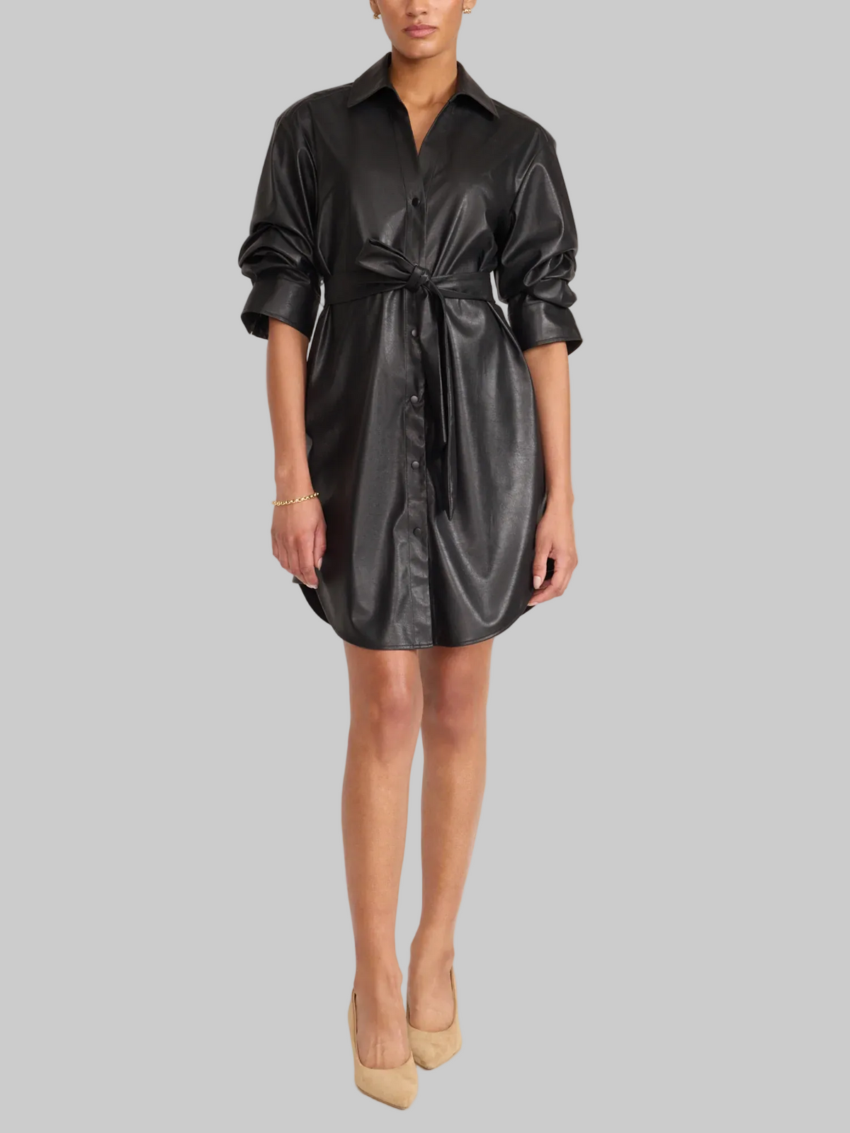 The Pia Vegan Leather Dress