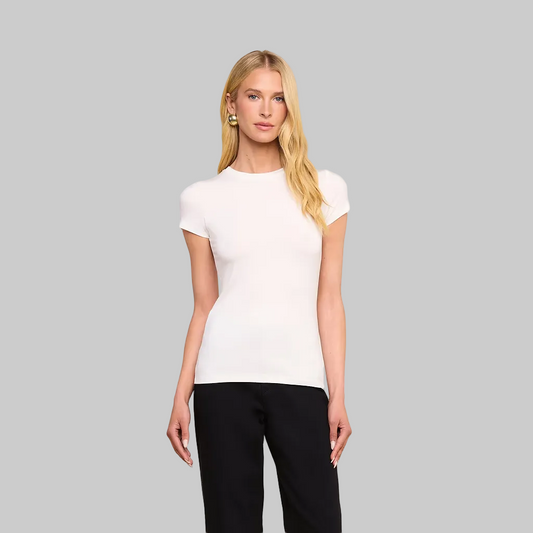 Ressi Fitted Tee in White
