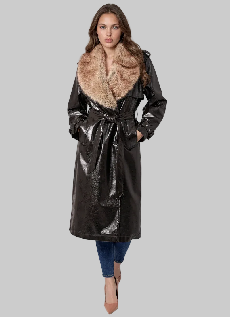Nancy Coat in Brown
