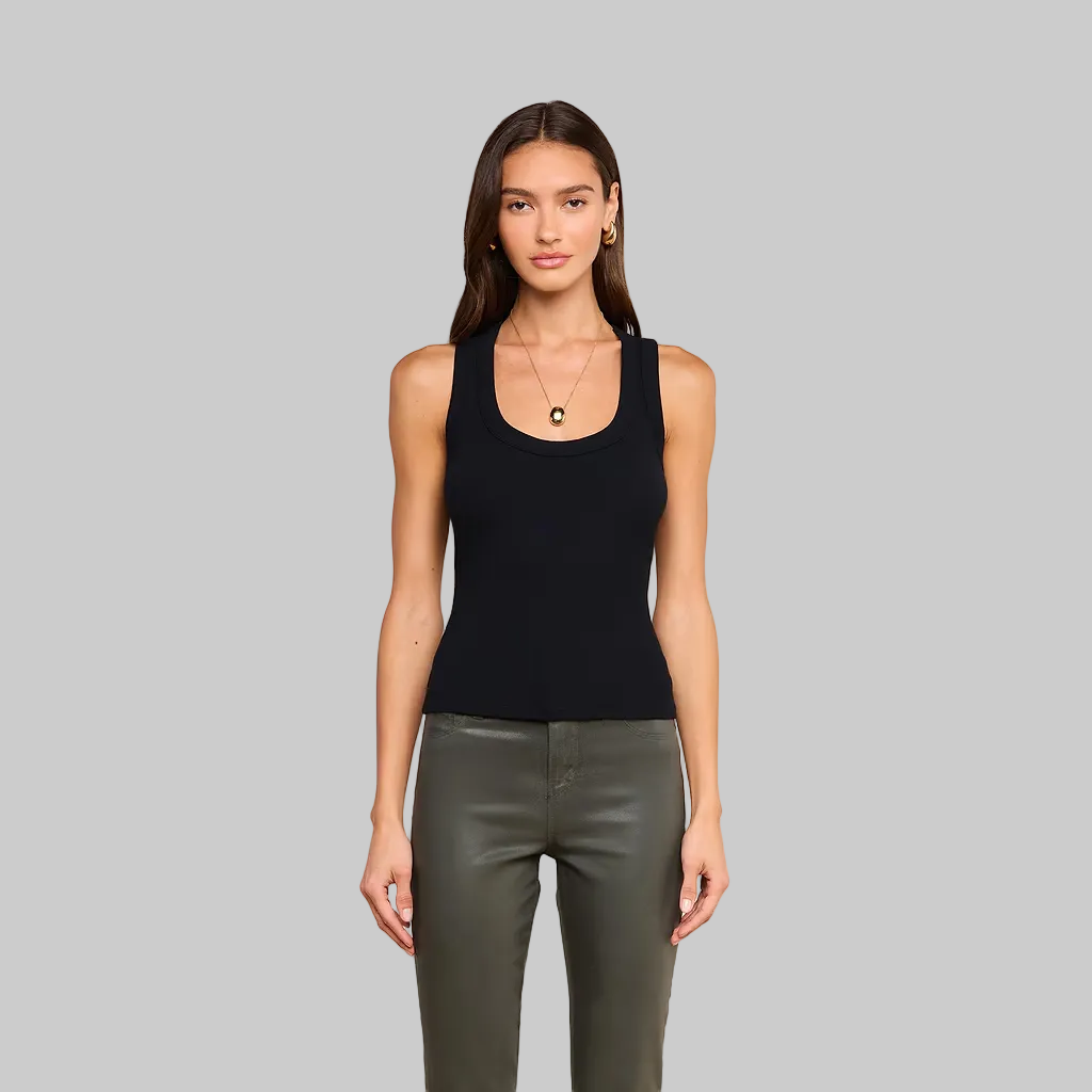 Shania Racerback Tank in Black