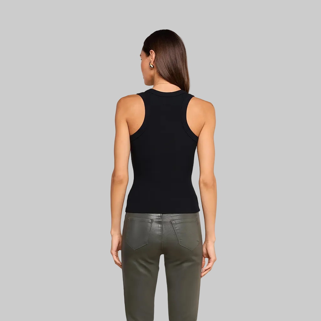 Shania Racerback Tank in Black