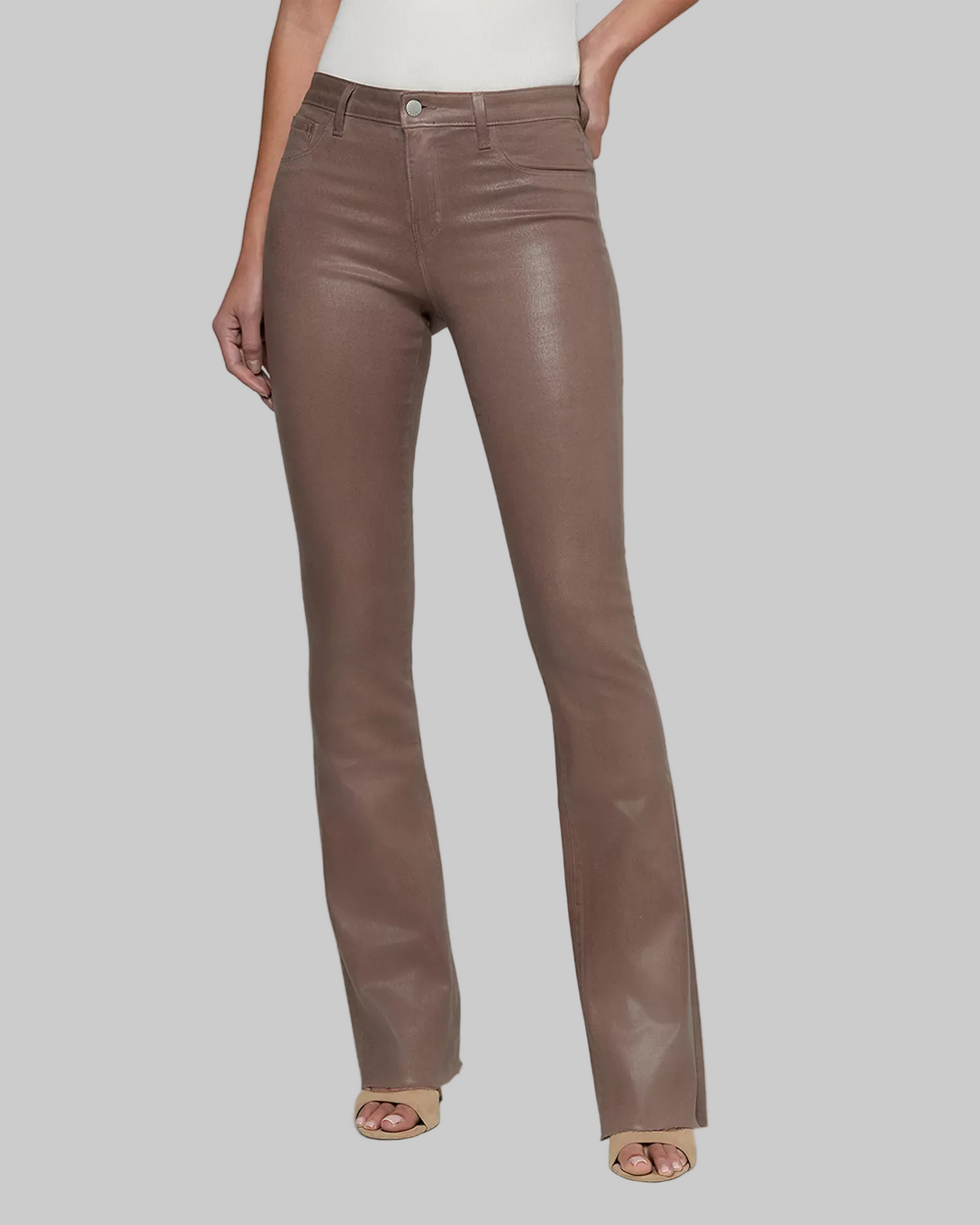 Ruth High Rise Straight Jeans in Cardamom Coated