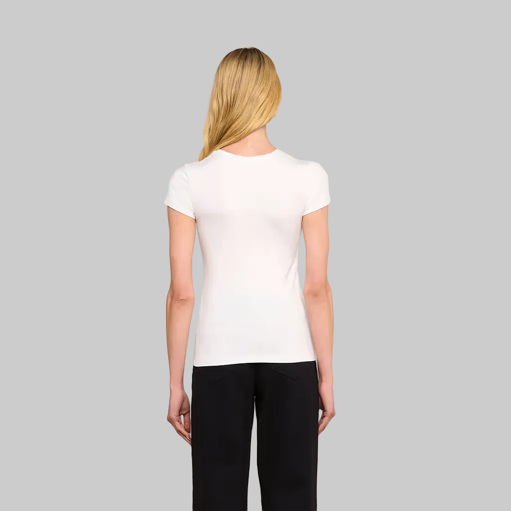 Ressi Fitted Tee in White