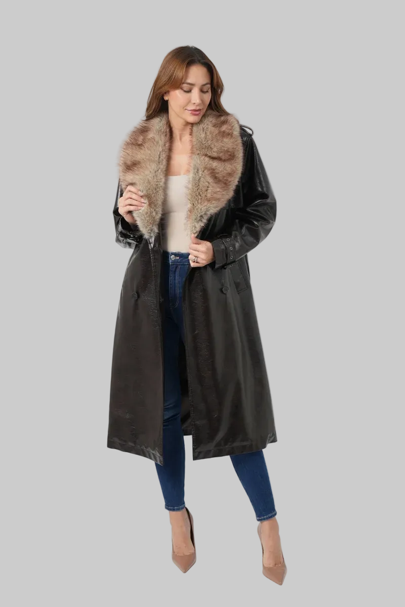 Nancy Coat in Brown