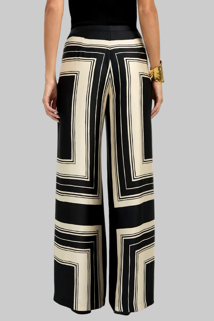 Lanay Pant in Black/Almond