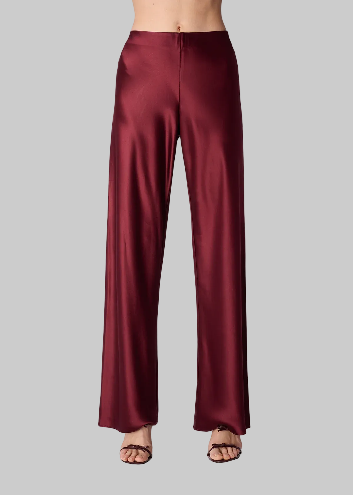 Bristol Mid Rise Pant in Deep Plum
